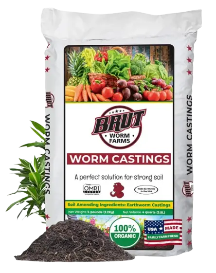 Brut Organic Worm Castings for Plants 5 LB