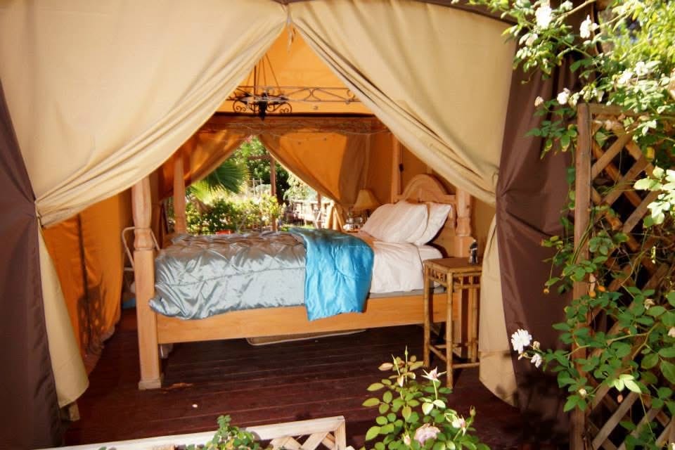 Outdoor bedroom gazebo