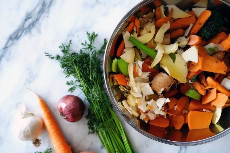 Vegetable Scraps For Stock