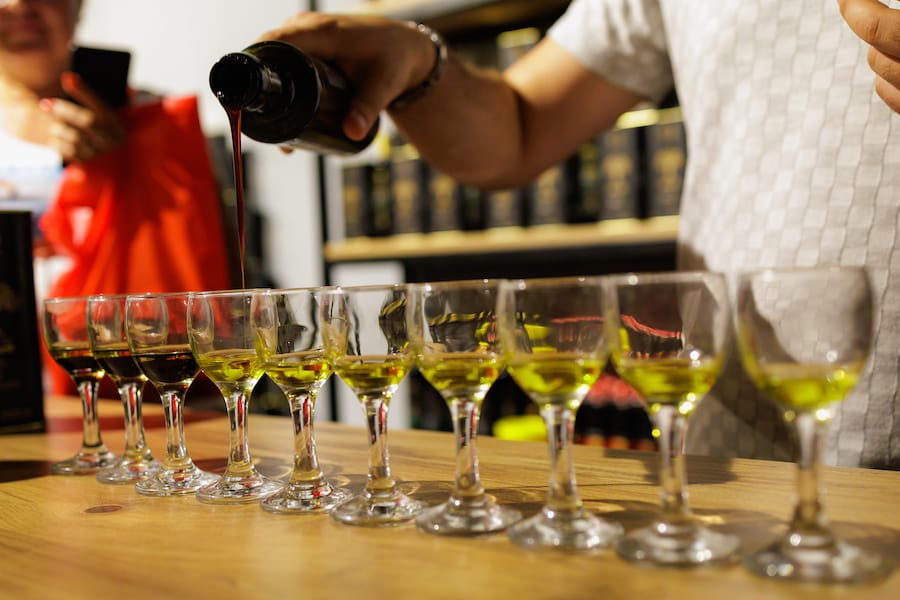 olive oil tasting