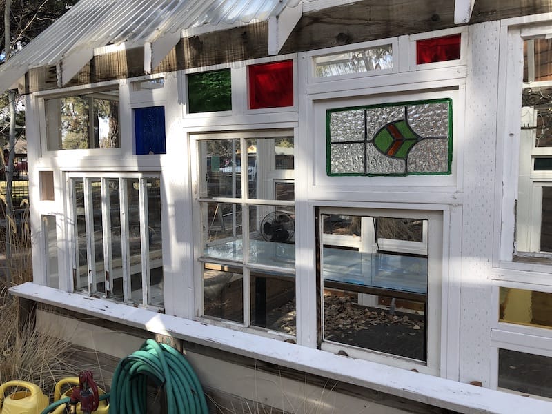 greenhouse made with old windows