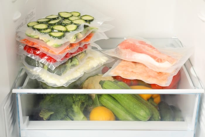 vacuum packed veggies