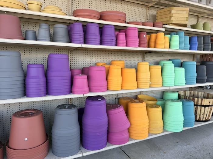 Colorful Plastic Pots