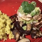 apple pesto grouper stack