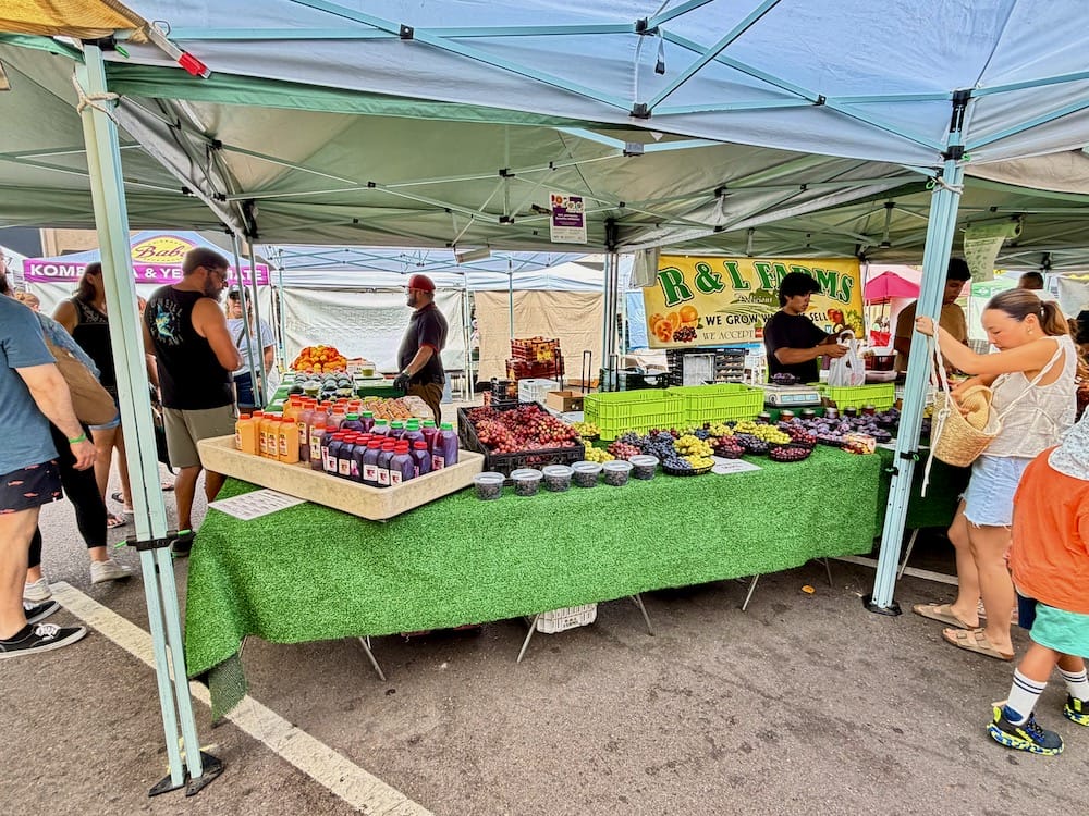 produce at farmers market